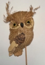Eule aus Naturmaterial